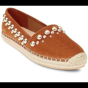 Brian Atwood studded suede espadrilles